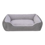 Pet Comfort Bravo Duo  Köpek Yatağı Gri/Gri Peluş M 75x60cm