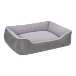 Pet Comfort Bravo Duo  Köpek Yatağı Gri/Gri Peluş M 75x60cm - Görsel 2