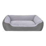Pet Comfort Bravo Duo  Köpek Yatağı Gri/Gri Peluş L 90x70cm
