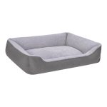 Pet Comfort Bravo Duo  Köpek Yatağı Gri/Gri Peluş L 90x70cm - Görsel 2