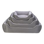 Pet Comfort Bravo Duo  Köpek Yatağı Gri/Gri Peluş XL 105x80cm - Görsel 4