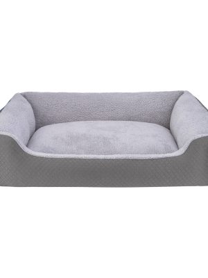 Pet Comfort Bravo Duo  Köpek Yatağı Gri/Gri Peluş XL 105x80cm