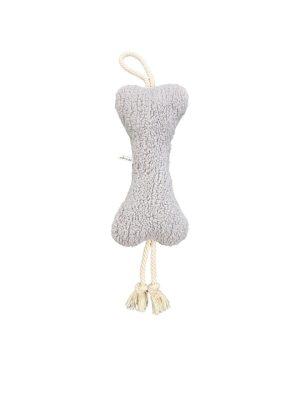 Pet Comfort İpli Peluş Kemik Gri 30cm