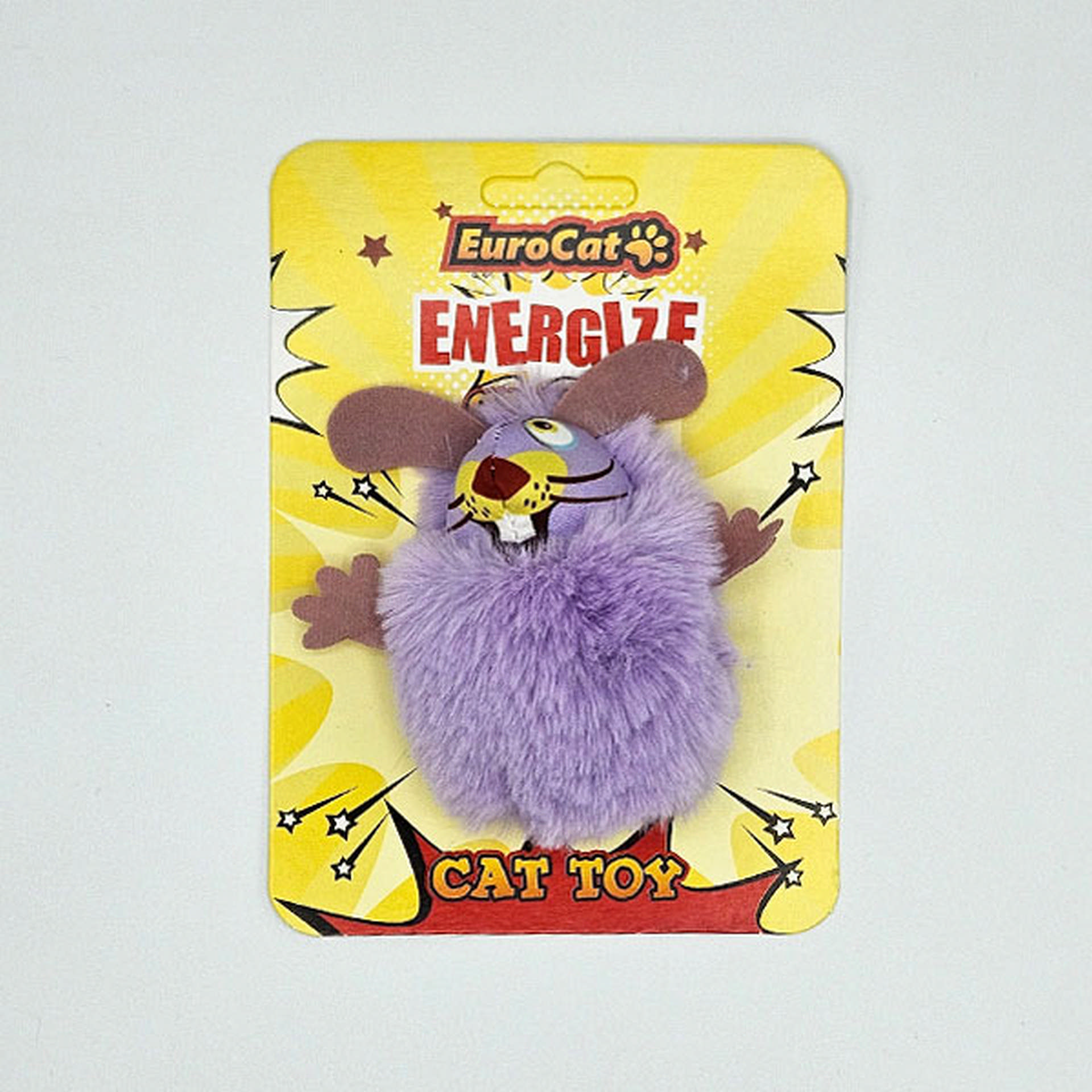 1065613_454-T9170.jpg EuroCat Kedi Oyuncağı Mor Tüylü Fare - Görsel 1