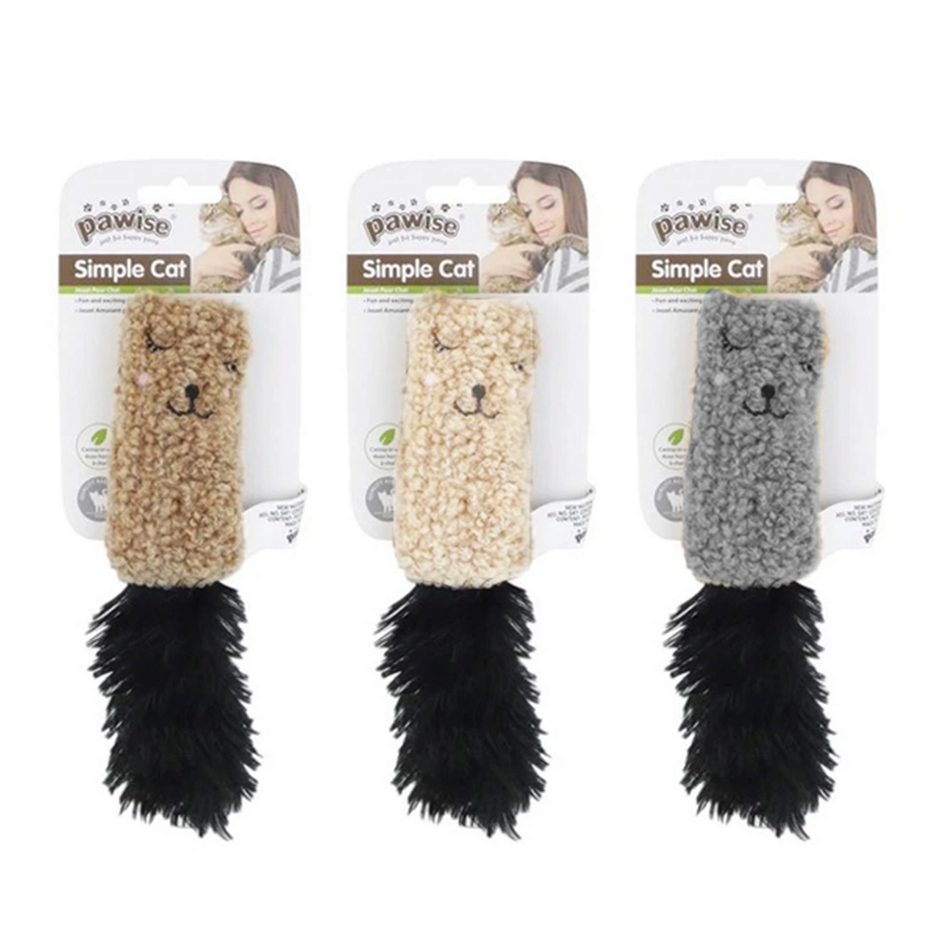 1072147_679-28254.jpg Pawise Simple Cat Peluş Oyuncak Yastık - Görsel 1