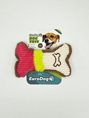 EuroDog Peluş Kemik Köpek Oyuncağı 16x10 Cm