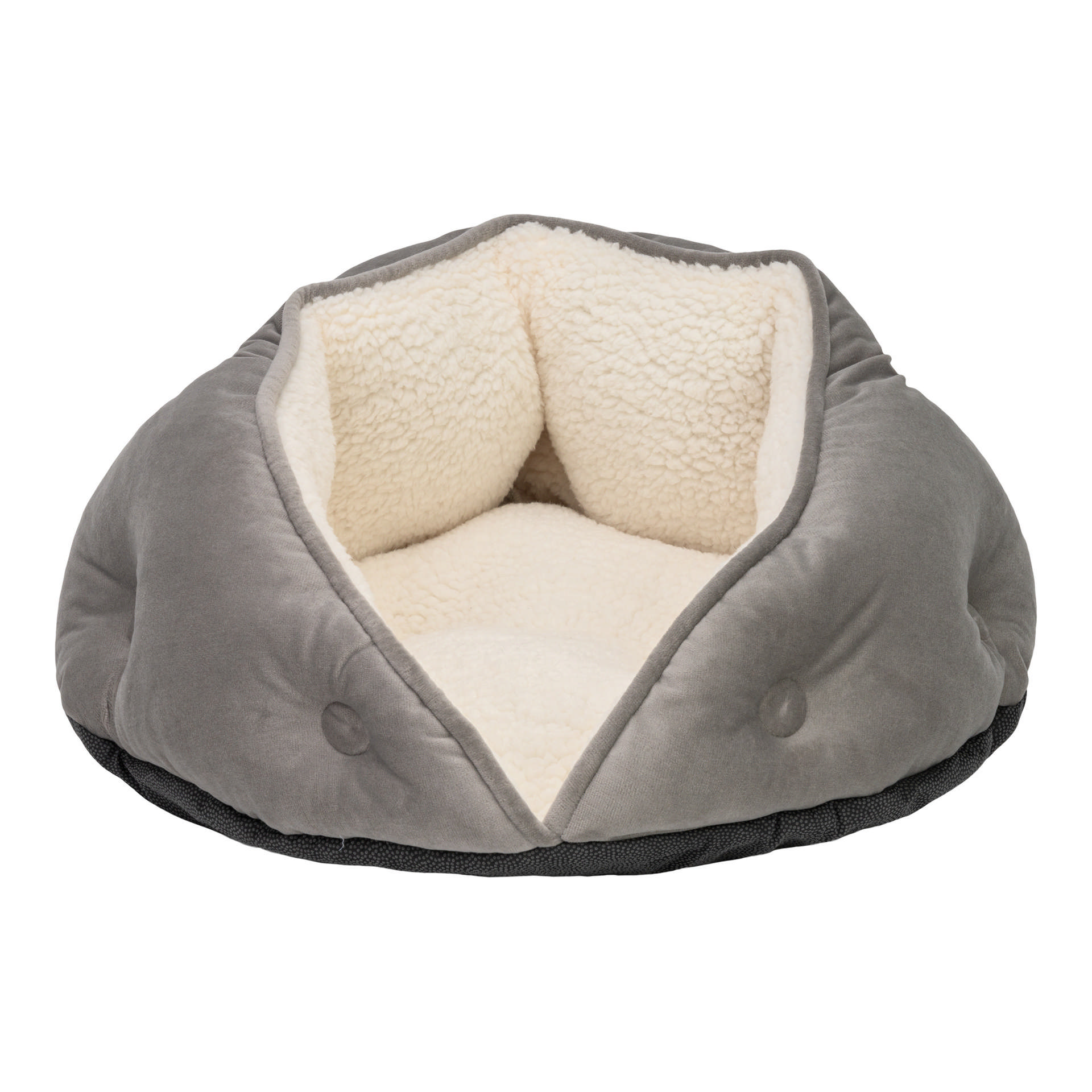 1075303_pet-comfort-paris-kedi-ve-kopek-yatagi-gri-60cm-mekan-kpek-yata-pet-comfort-19089-45-B.jpg Pet Comfort Paris Kedi ve Köpek Yatağı Gri 60cm - Görsel 1