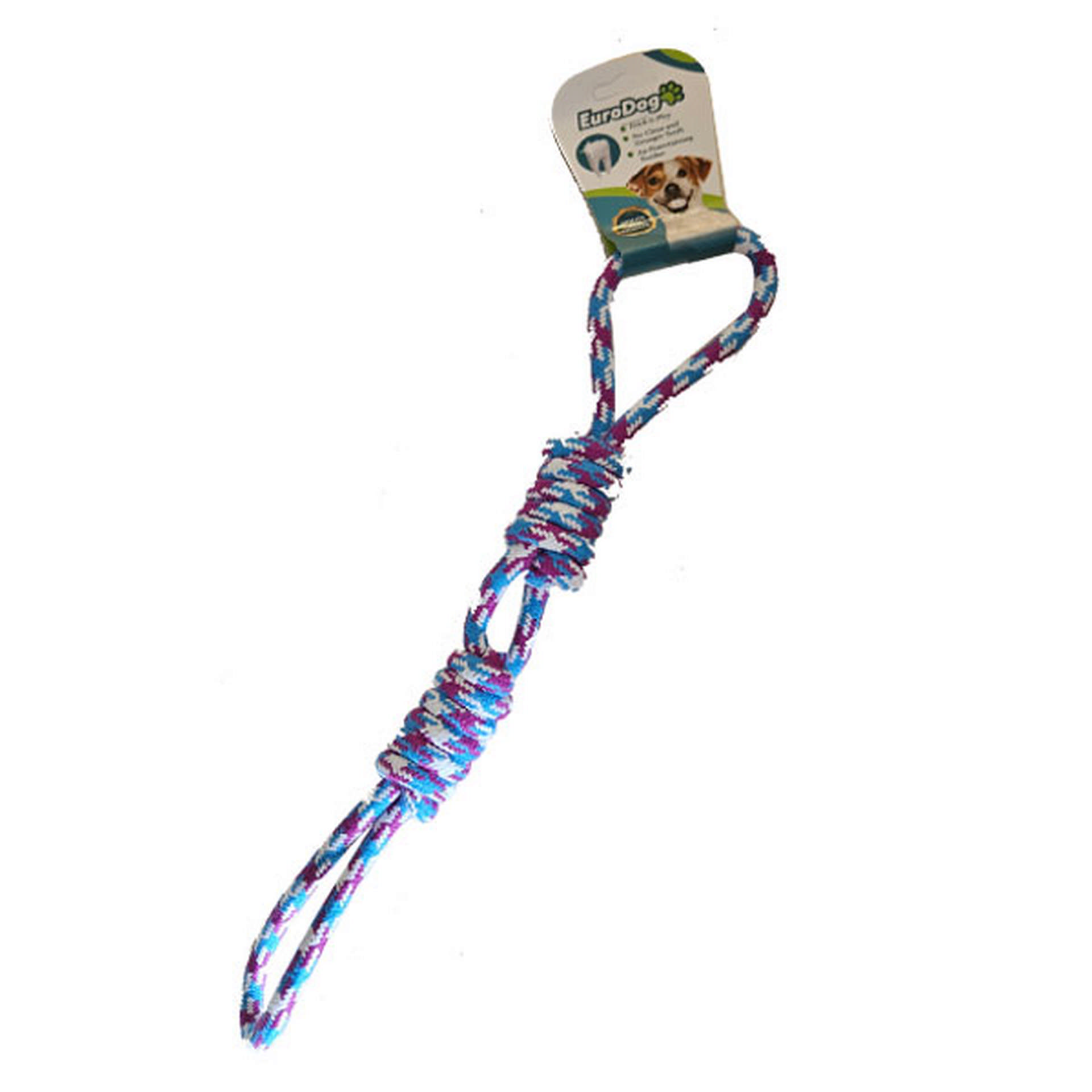 1094381_454-AY4020-01.jpg EuroDog Diş İpi İki Burgu Üç Hal.Mor Mavi Bey.30cm - Görsel 1