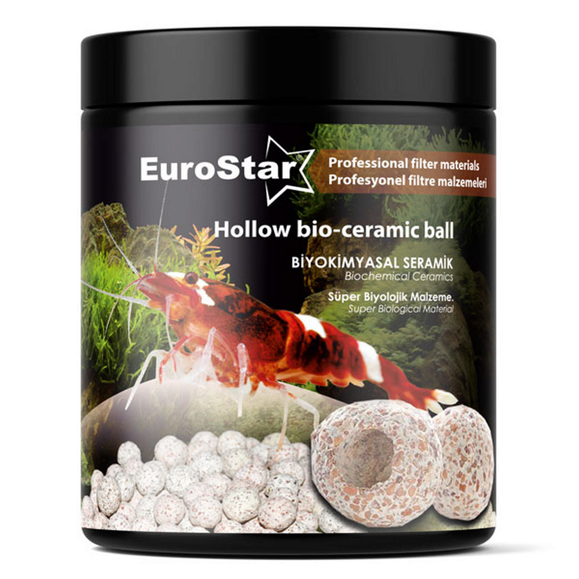 1095000_452-1010.jpg EuroStar Hollow Bio Balls Biolojik Filtre Malzemesi 1Lt 815gr - Görsel 1