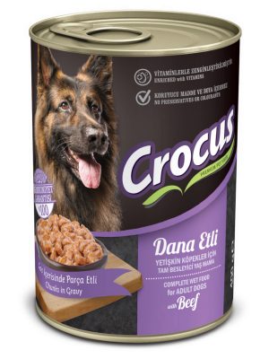 CROCUS YETIŞKIN KÖPEK DANA ETLI YAŞ MAMA 400 GR