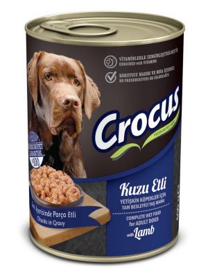 CROCUS YETIŞKIN KÖPEK KUZU ETLI YAŞ MAMA 400 GR