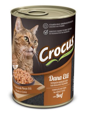 CROCUS YETIŞKIN KEDI DANA ETLI YAŞ MAMA 400 GR