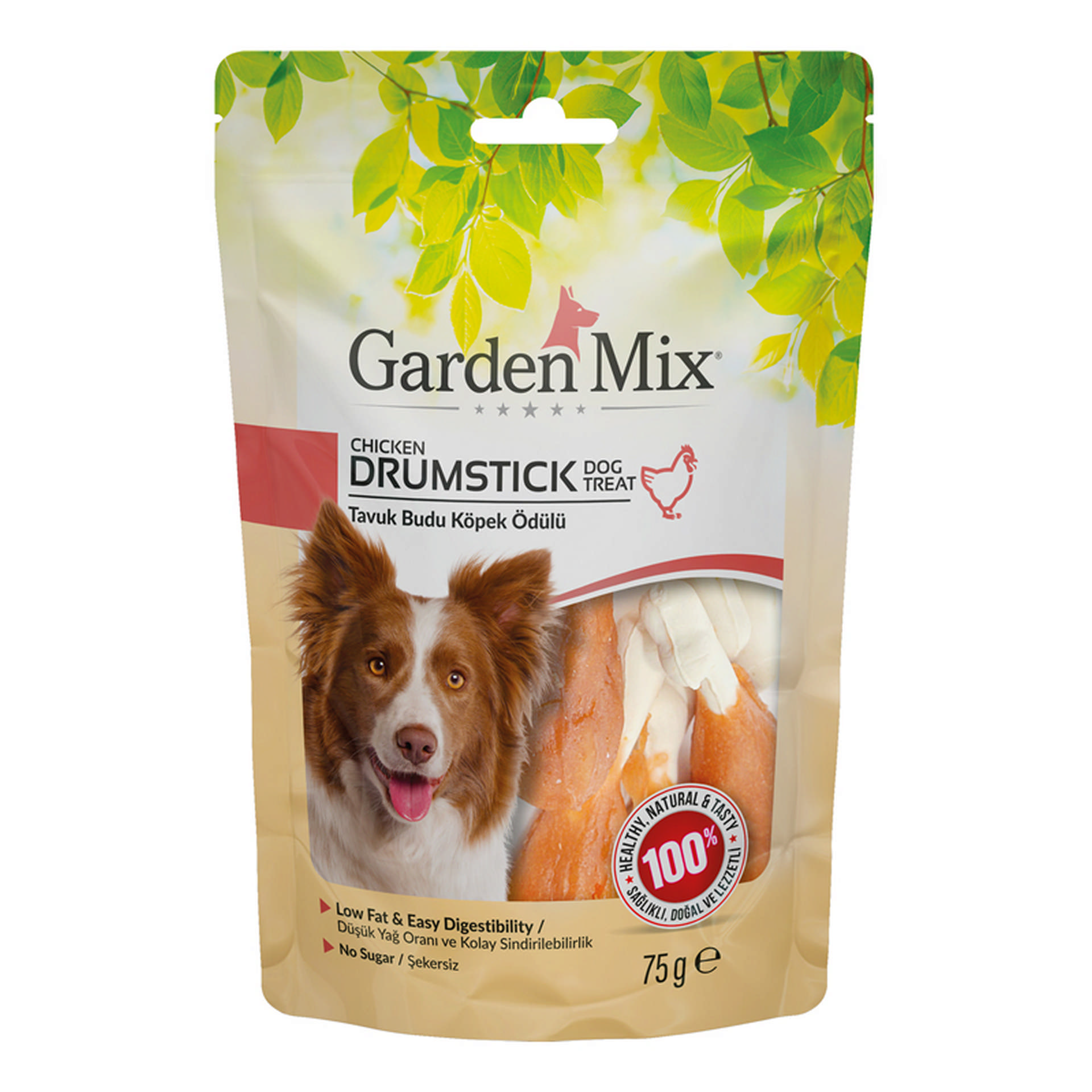 1108805_4e26b0fa996896736c45800dedd5f2f6.jpg GARDEN MIX TAVUK BUDU KÖPEK ÖDÜLÜ 75 GR - Görsel 1