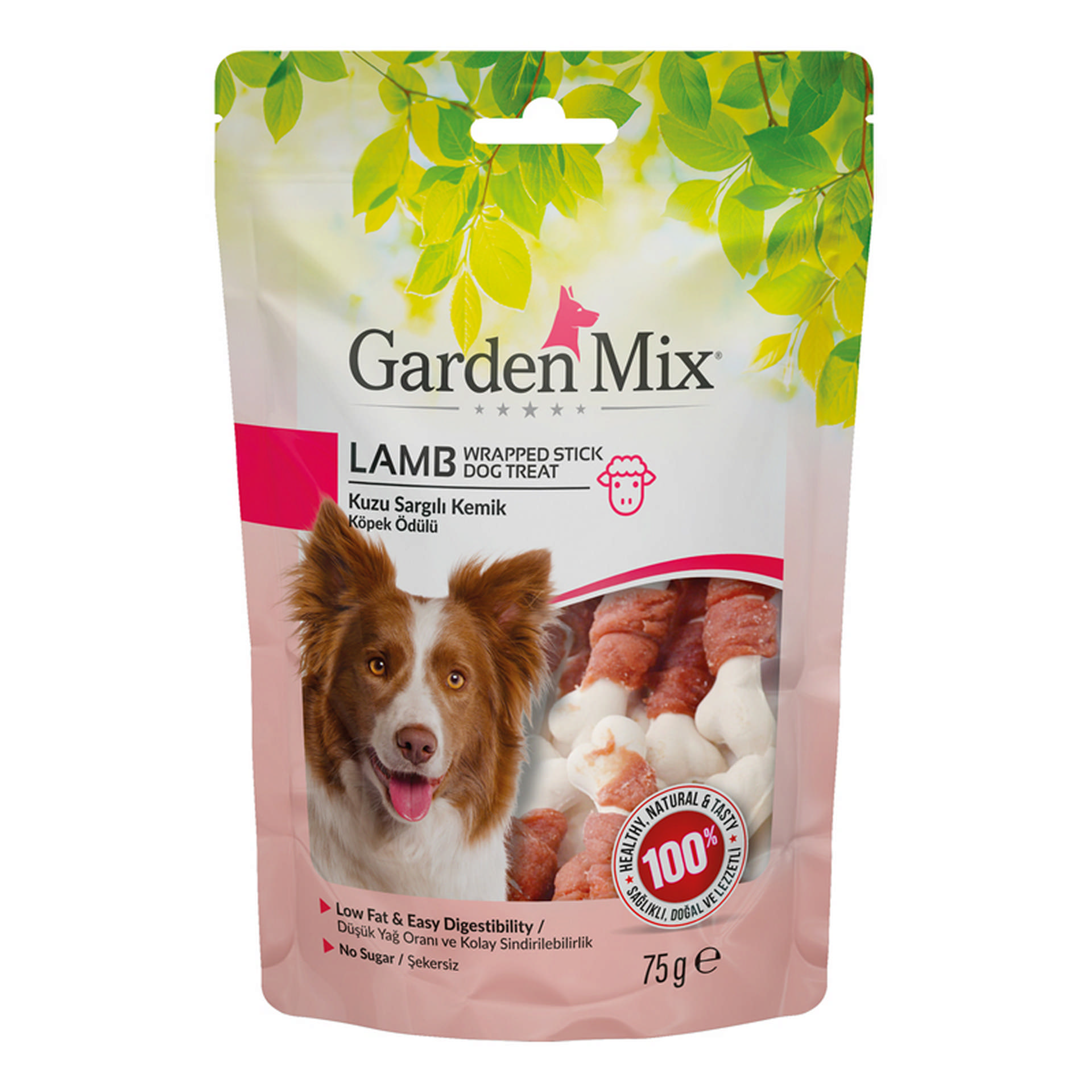 1108817_e2e6361cbe500ed43496db6d90581340.jpg GARDEN MIX KUZU SARGILI KEMIK KÖPEK ÖDÜLÜ 75 GR - Görsel 1