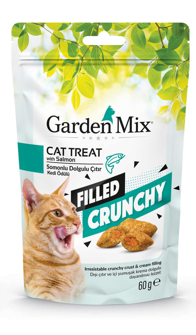 1108920_4e7d0b8d43768d8e155a7b638971b950.jpg Gardenmix Somonlu İçi Dolgulu Kedi Ödülü 60gr - Görsel 1