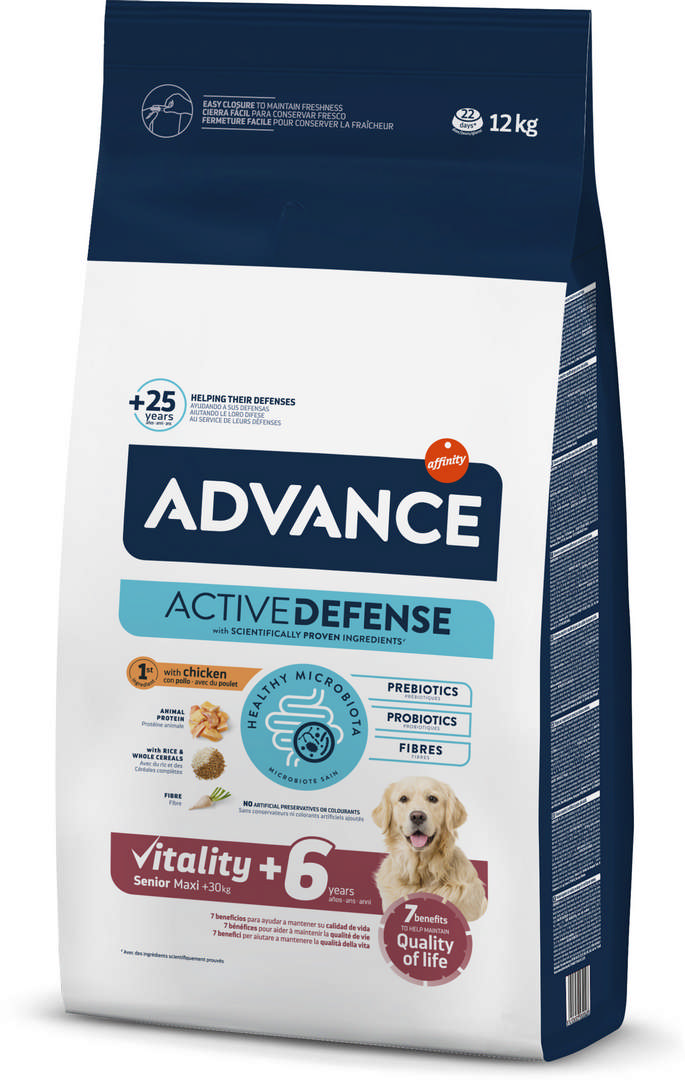 1108944_b8932ac1e559f3219014309b34d36b36.jpg Advande Dog Maxı Senıor +6 Vıtalıty 12kg - Görsel 1