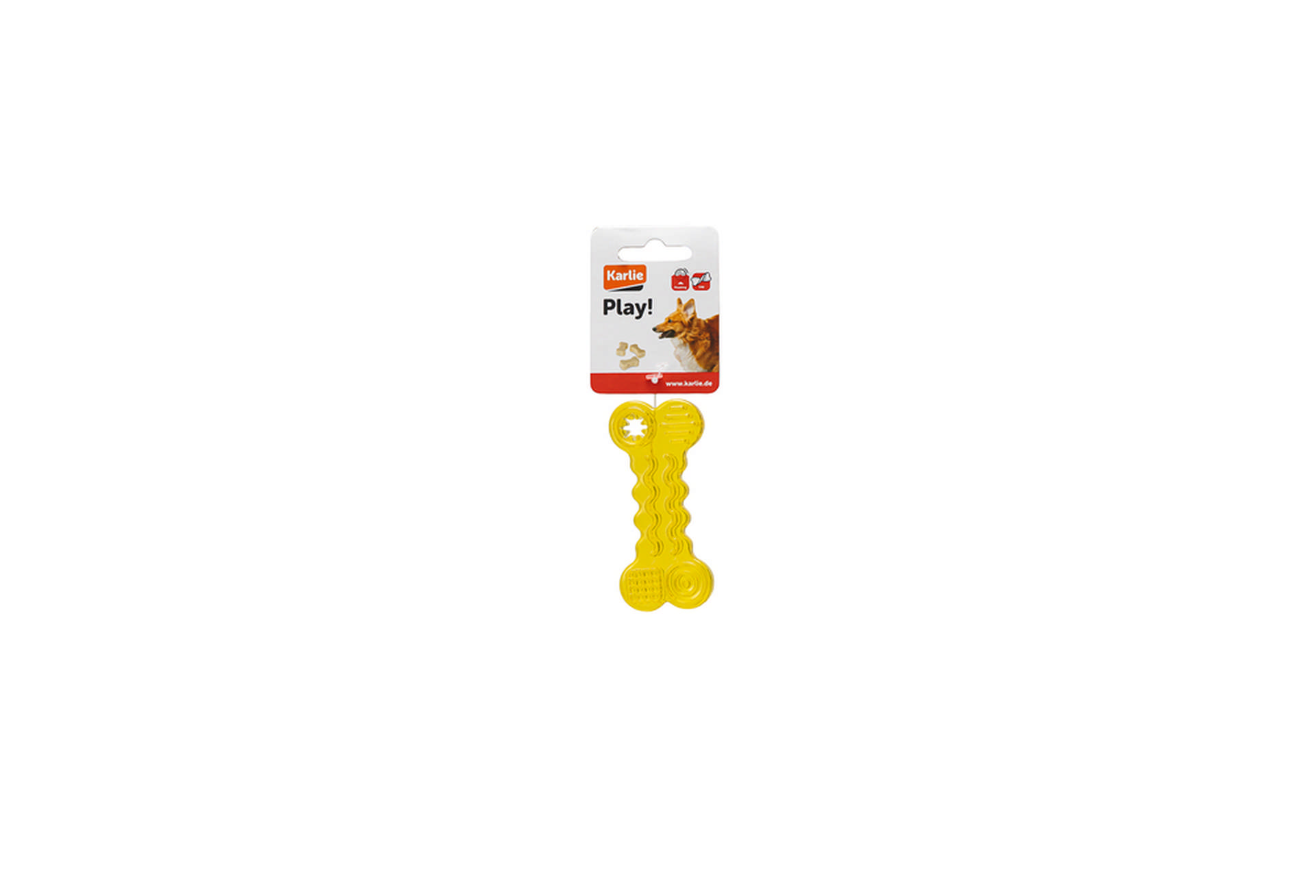 1108984_d5aeabcf9bb4f87854cbf56d76a11e40.jpg Karlıe Köpekler İçin Plastik Diş Kaşıma Kemik Şeklinde Oyuncak Sarı (10x4x1,5) - Görsel 1