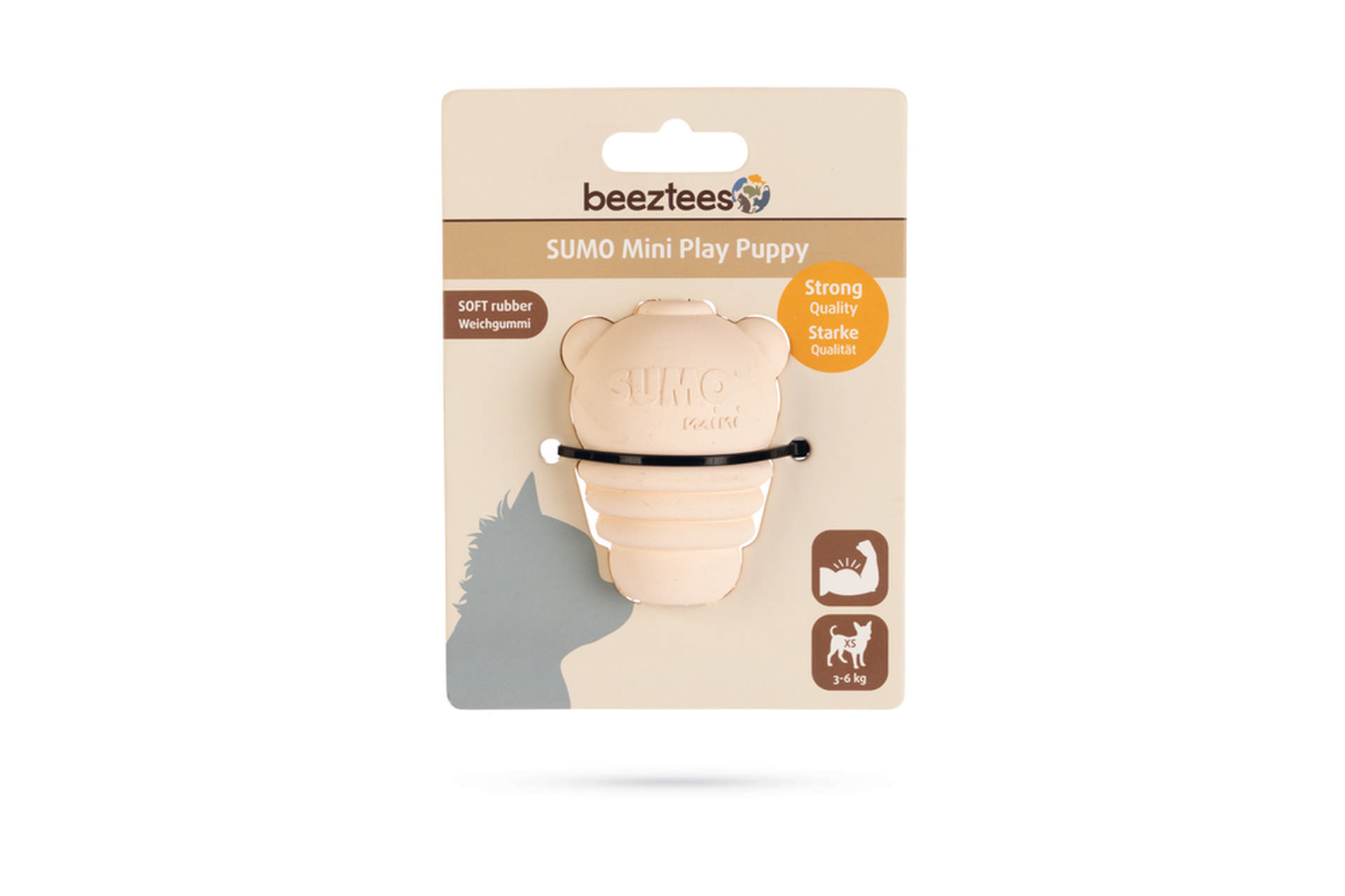 1109047_8baa9447ebddefcb5bbe056d6d51edc6.jpg Beeztees Yavru Köpek Sumo Mını Dental Oyuncak Xs - Görsel 1