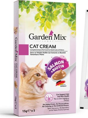 Garden Mıx Kedi Kreması Somon+biotin 15gr*5
