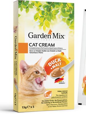 Garden Mıx Kedi Kreması Ördek+malt 15gr*5