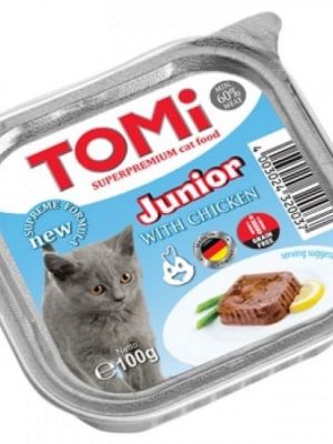 Tomi Yavru Kedi Kümes Hayvanlı Alüminyum Yaş Mama 100gr (pate)