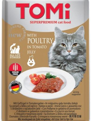Tomi Kedi Kümes Hayvanı Ve Domates Tahılsız Pouch Mama 100gr (pate)