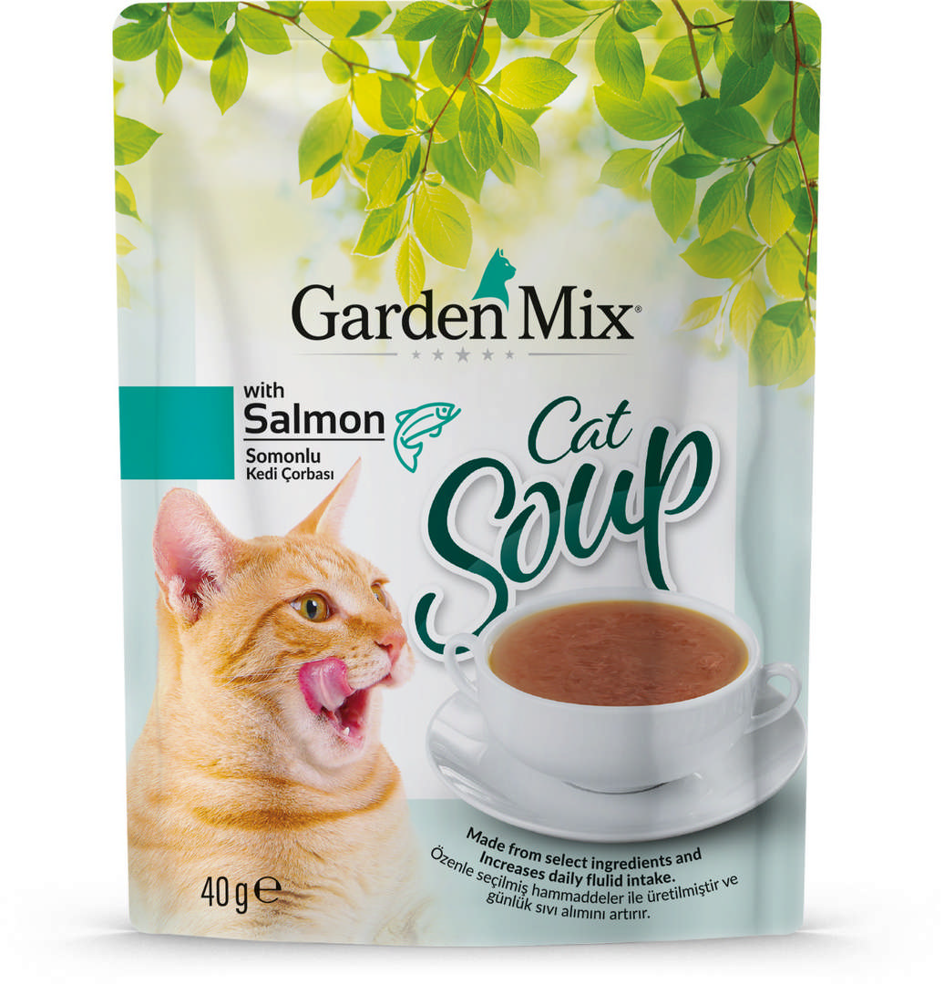 1132668_6e1674cff0385a0c5afe877f2a001433.jpg Gardenmix Somonlu Kedi Çorbası 40gr - Görsel 1