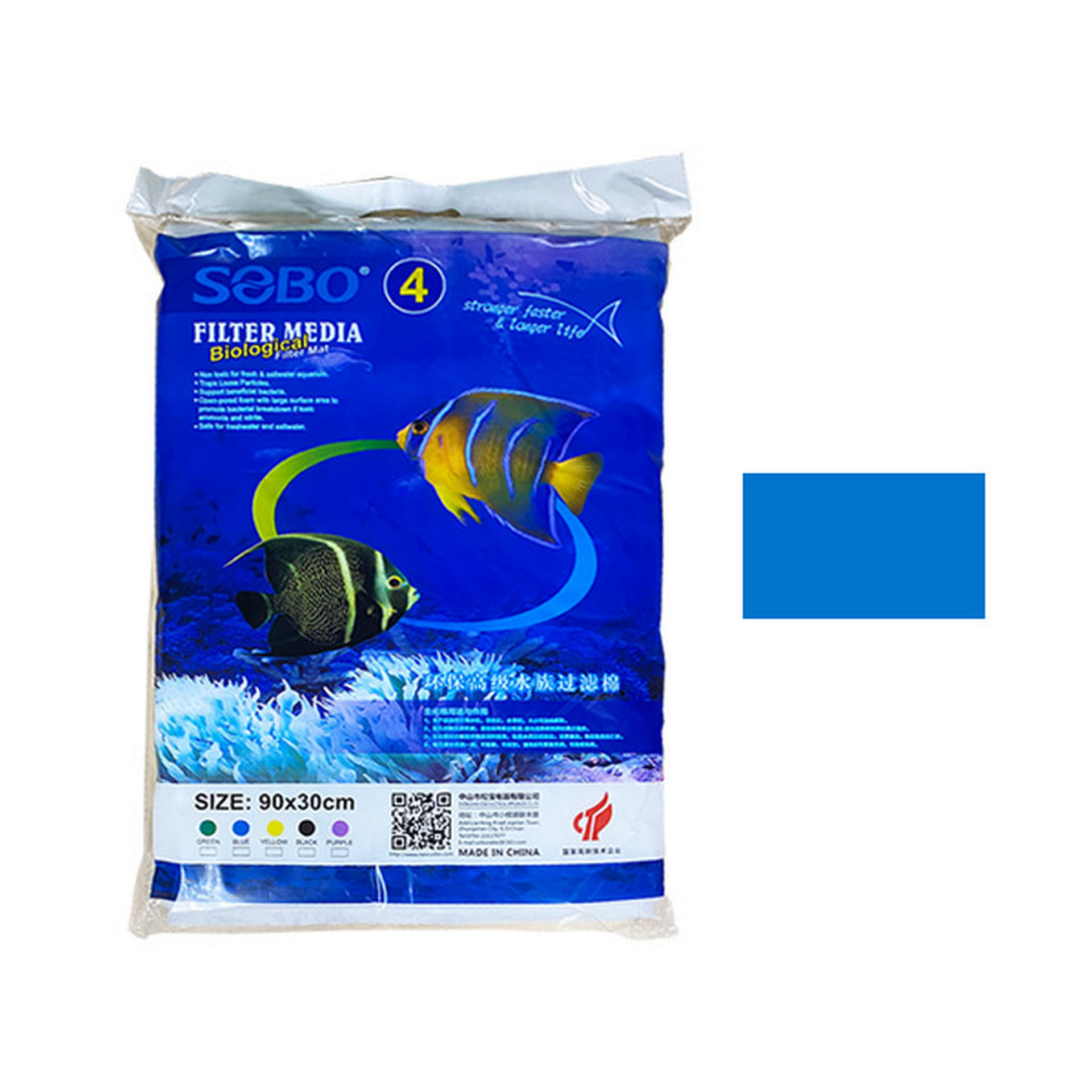 1135452_745-SPN90-M.jpg Sobo Filtre Süngeri 90x30x2 Mavi - Görsel 1