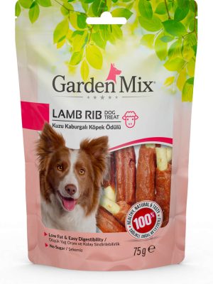 Garden Mix Kuzu Kaburgalı Köpek Ödülü 75 Gr