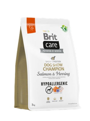 Brit Care 3 kg X 4 ADET Yarışma Köpekleri Kondisyonu İçin, Hipoalerjenik, Somonlu Ve Ringa Balıklı Kuru Mama