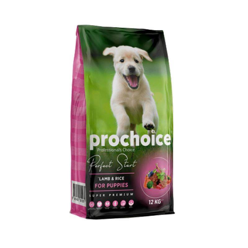 1138212_124PROCHOICE-PERFECT-START-LAMB-RICE-12kg-1.png Prochoice 3 kg X 4 ADET Yavru Köpekler İçin, Hipoalerjenik, Kuzu Etli Ve Pirinçli Kuru Mama - Görsel 1