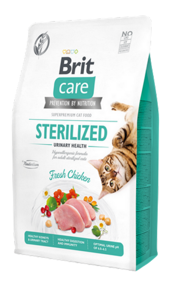1138217_46BRIT-CARE-URINARY-HEALTH-FRESH-CHICKEN-2kg.png Brit Care 2 kg İdrar Yolu Problemi Olan Kısırlaştırılmış Kediler İçin, Tahılsız, Hipoalerjenik, Taze Tavuk Etli Kuru Mama - Görsel 1