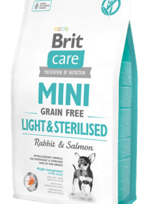 Brit Care 2 kg Mini Irk Kısırlaştırılmış Köpekler İçin, Tahılsız, Hipoalerjenik Tavşan Etli Ve Somonlu Kuru Mama