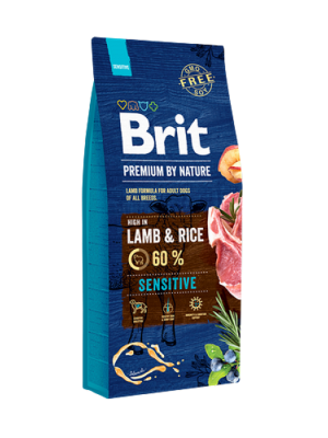 Brit Premium 8 kg By Nature Hassas Sindirime Sahip Köpekler İçin, Kuzu Etli Kuru Mama