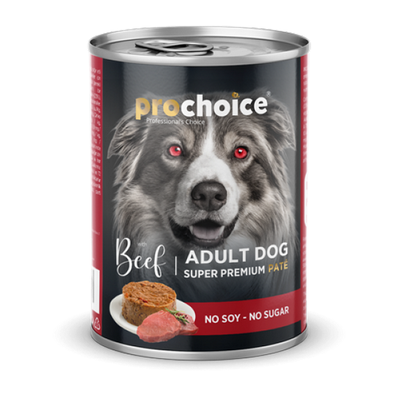 1138273_184PROCHOICE-ADULT-DOG-PATE-BEEF-RICE-400gr-1.png Prochoice 400 gr X 12 ADET Yetişkin Köpekler İçin, Sığır Etli Ve Pirinçli Ezme - Görsel 1