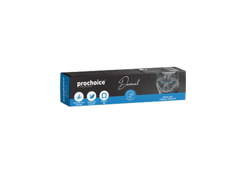 1138290_256PROCHOICE-DERMAL-PASTE-100ml-2.png Prochoice 100 ml X 12 ADET Dermal Pasta Kediler İçin Cilt - Tüy Bakımı Gıda Takviyesi - Görsel 2