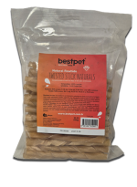 Bestpet 350 gr Twisted Stick Naturals, %100 Doğal Deri Burgu Köpek Ödül Çubuğu - Görsel 2