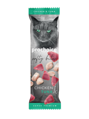 Prochoice 10 gr x 24 adet Softy Bites Chicken - Tuna Kediler için Yumuşak Atıştırmalık