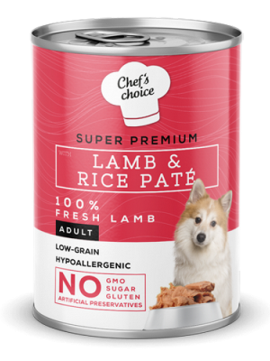 Chefs Choice 400 gr X 12 ADET  Yetişkin Köpekler İçin, Tahılsız, Hipoalerjenik, Kuzu Etli, Balkabaklı, Bezelyeli Ve Havuçlu Ezme