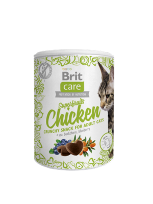 Brit Care 100 gr X 6 ADET Deniz İğdesi Ve Yabanmersinli, Tahılsız, Tavuklu, Kıtır Kedi Ödülü