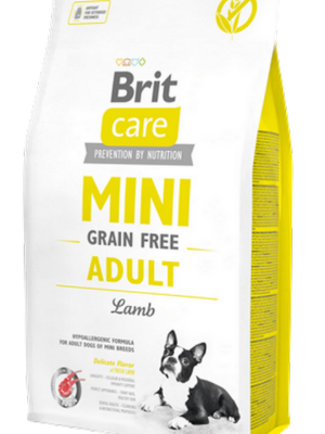 Brit Care 2 kg Mini Irk Yetişkin Köpekler İçin, Tahılsız, Hipoalerjenik Kuzu Etli Kuru Mama