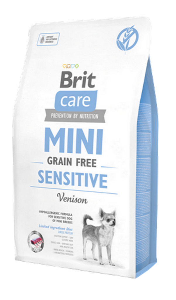 1139528_72BRIT-CARE-MINI-SENSITIVE-VENISON-2kg-1.png Brit Care 2 kg Mini Irk Hassas Köpekler İçin, Tahılsız, Hipoalerjenik Geyik Etli Kuru Mama - Görsel 1