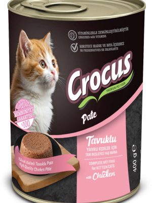 Crocus Yavru Kedi Tavuklu Pate Yaş Mama 400g