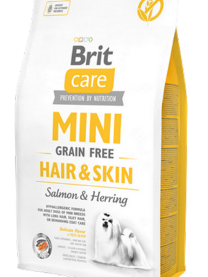 Brit Care 2 kg Mini Irk Deri Ve Tüy Hassasiyeti Olan Yetişkin Köpekler İçin Tahılsız, Hipoalerjenik Somon Ve Ringa Balıklı Kuru Mama