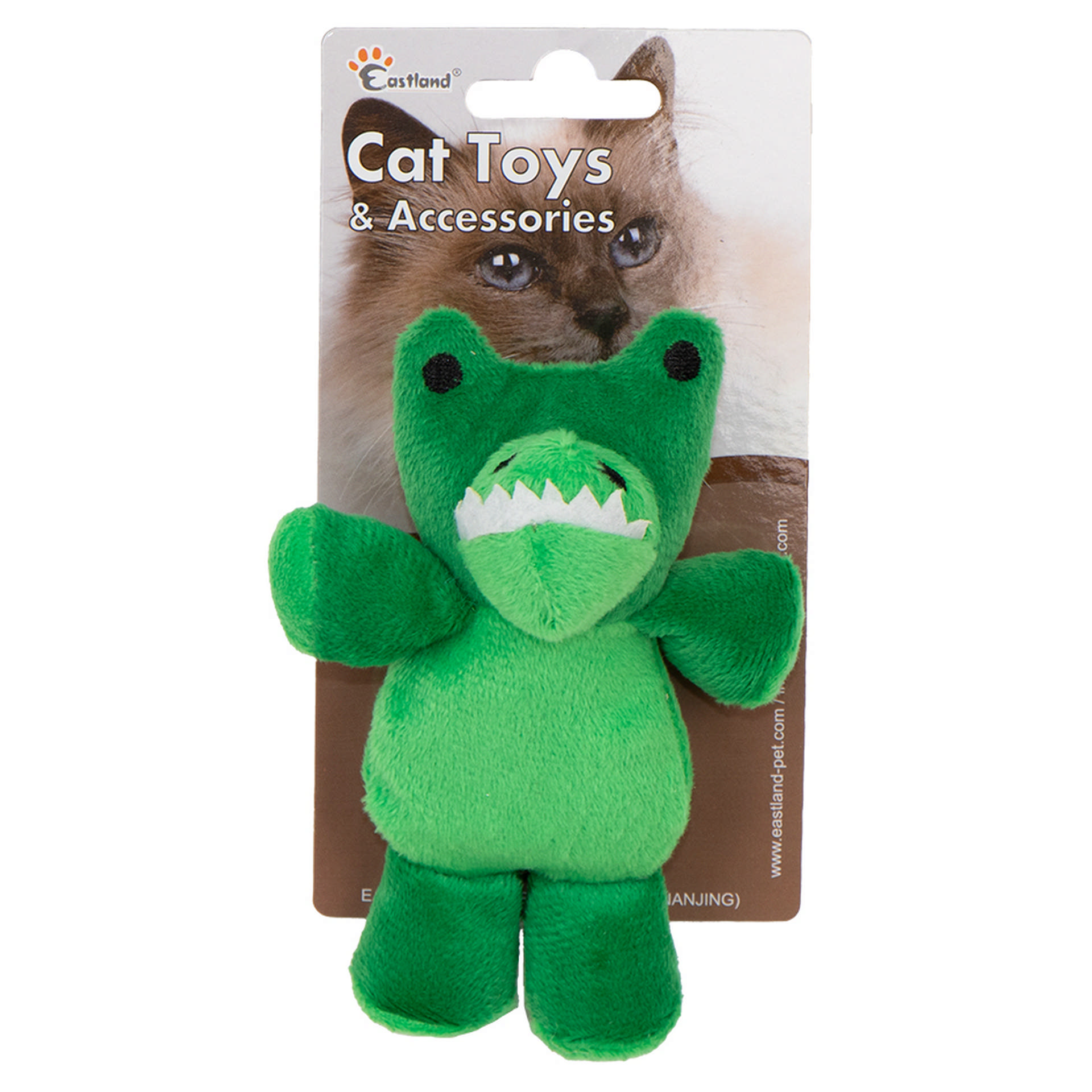 1140450_0913fa3045b8f653c88a5d7d42d41cad.jpg Eastland Kedi Otlu Peluş Timsah 12cm - Görsel 1