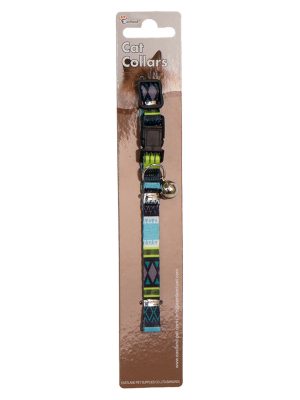 Eastland Klipsli Örgü Baskılı Kedi Tasması 22-30cm