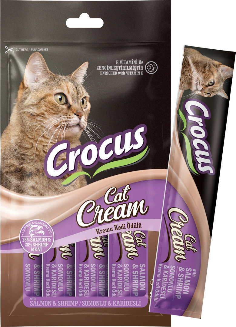 1141783_57238c4ecfcff07f6e8f4e458c7225e7.jpg Crocus Somonlu Ve Karidesli Krema Kedi Ödülü 4x15g - Görsel 1