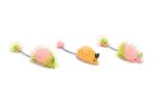 Beeztees Kedi Oyuncağı, Uzun Tüylü Fare, Çeşitli Renklerde, 6,5x3,5x3cm