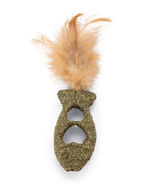 Beeztees Kedi Oyuncağı, Kediotu Balık, Tüylü, 12x3,5cm