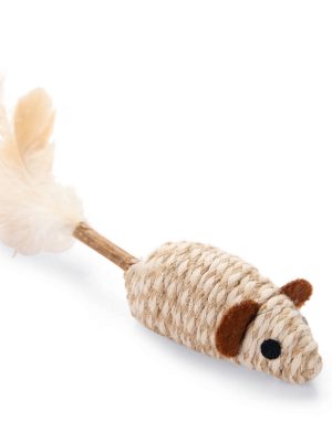 Beeztees Kedi Oyuncağı, Kediotlu Fare ve Tüylü Matatabi Çubuğu, 12cm